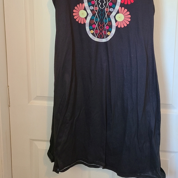 (1047) Miss Look, Boho Style Summer Dress, Extra Large, Floral Pattern - Picture 5 of 5